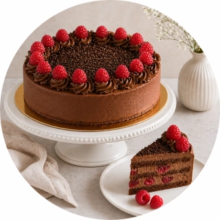 TORTA Čokoládovo-malinová (bezlepkovo-bezlaktózová)